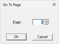 Go To Page Dialog