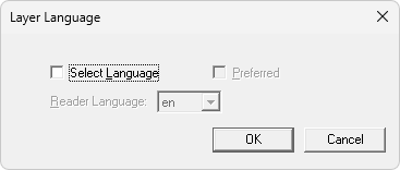 Layer Language Dialog