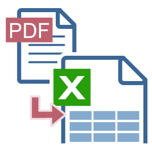 PDFをExcel形式に変換