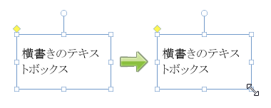 テキストボックスのサイズ変更