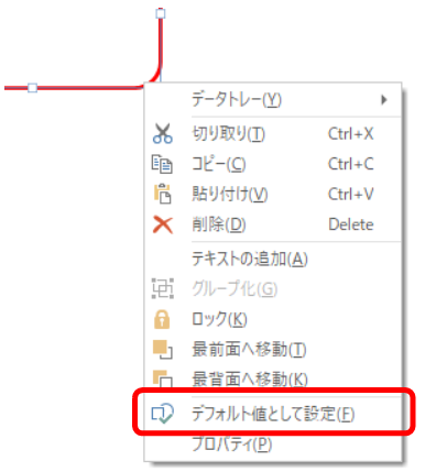 デフォルト値として設定