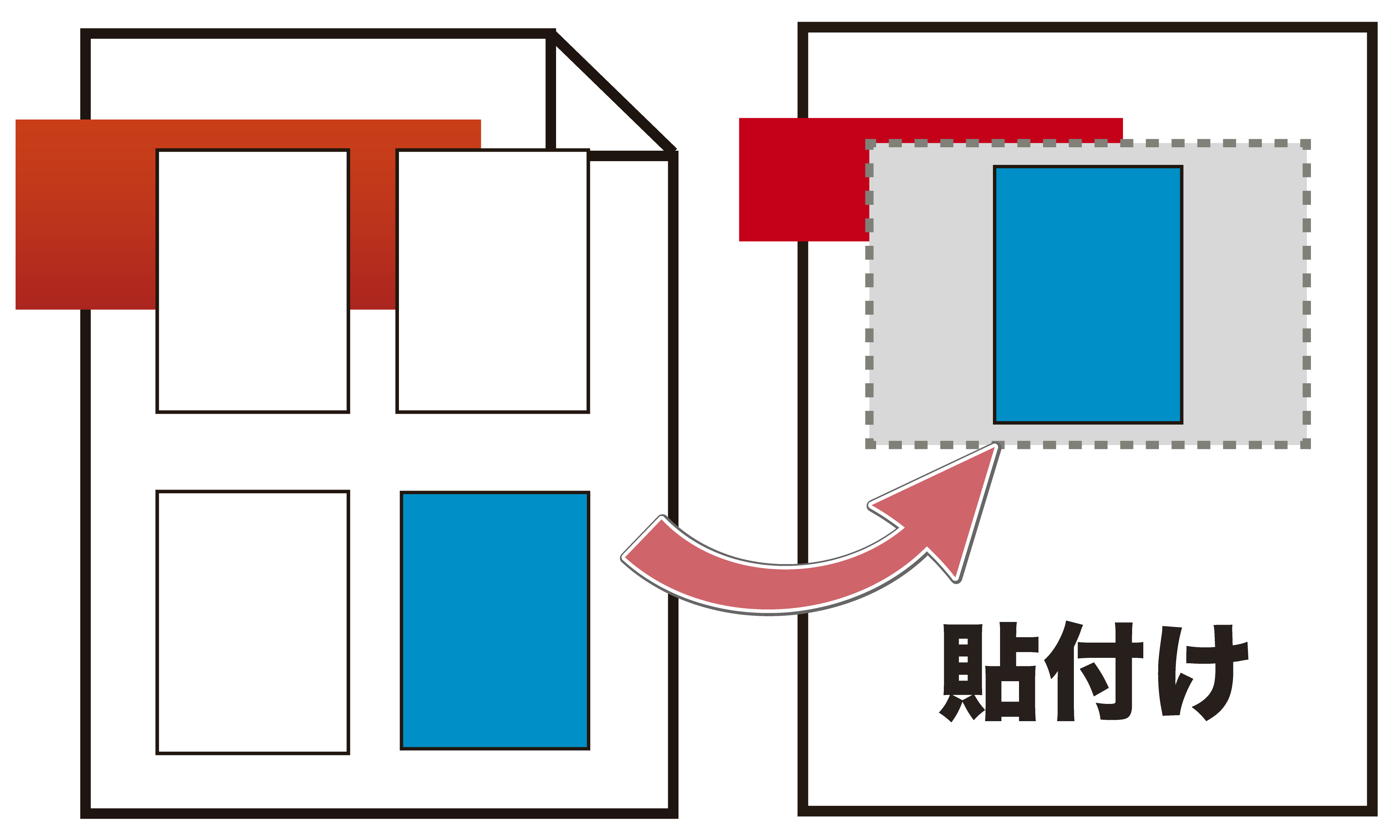 Pdfのページを貼り付け