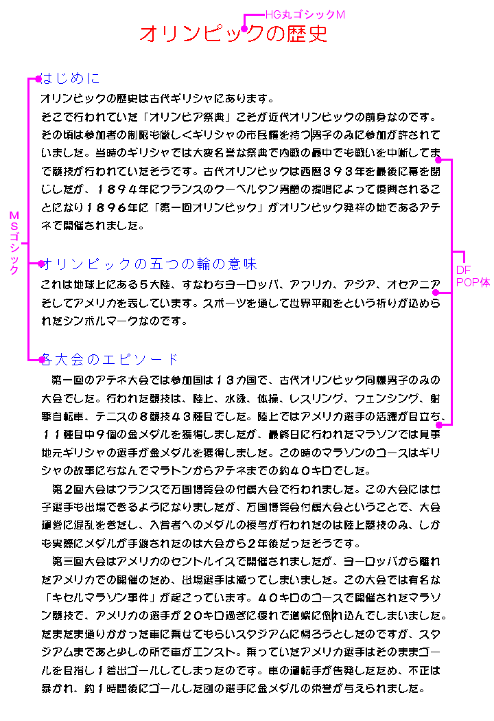 �ϊ���@Word2002�@�t�H���g�}�b�s���O�g�p