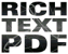 リッチテキストPDF
