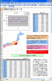 PDFからExcel2003への変換例