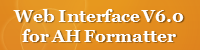 Web Interfac for AH Formatter