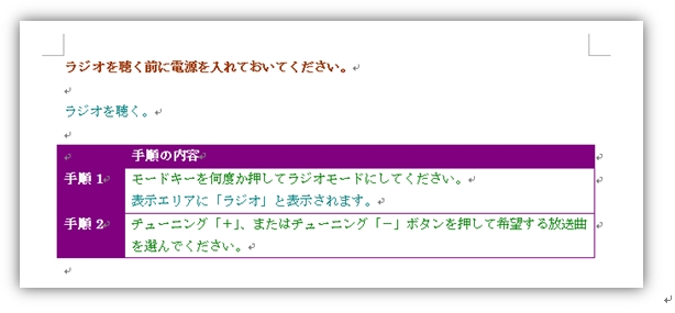 テキストの入力