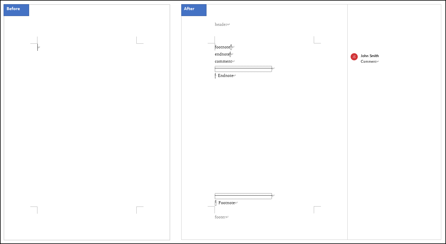 Document Manipulation Result